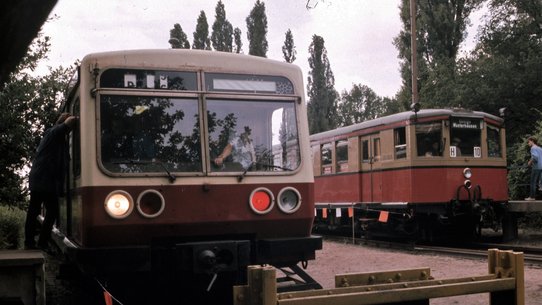 Foto von der Berliner S-Bahn aus dem Jahr 1986